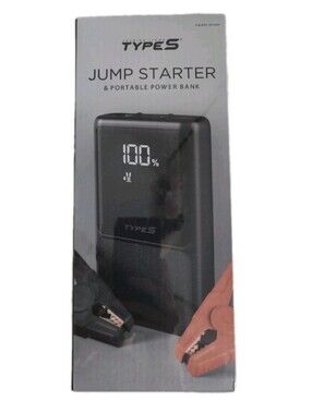 TYPE S Portable Car Jump Starter & Power Bank Flaslight Emergency Charge Set New